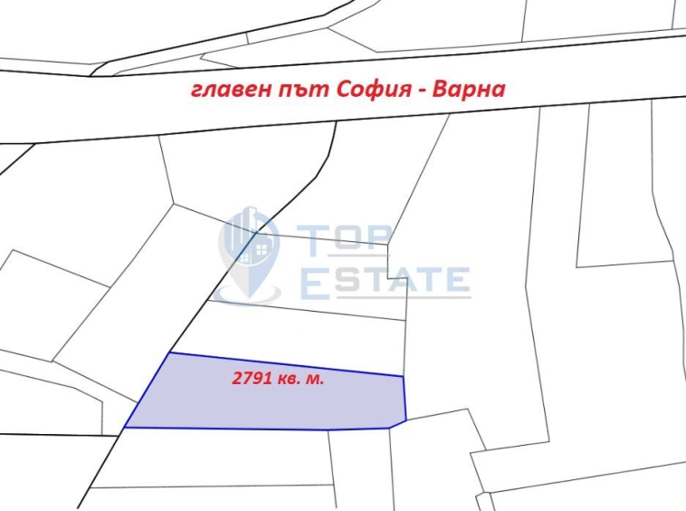 Парцел в с. Леденик, Област Велико Търново - 2791 кв.м за 18 €/кв.м - Снимка #1