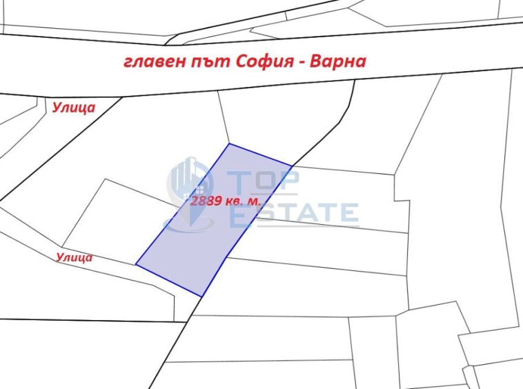 Парцел в с. Леденик, Област Велико Търново - 2889 кв.м за 19 €/кв.м - Снимка #1