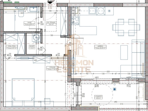 Двустаен апартамент в Варна, Владислав Варненчик - 91 кв.м за 1397 €/кв.м - Снимка #1