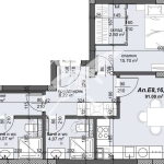 Тристаен апартамент в Пловдив, Тракия - 107 кв.м за 1248 €/кв.м - Снимка #1