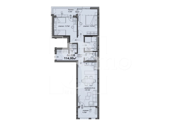 Тристаен апартамент в София, Люлин 5 - 114 кв.м за 1314 €/кв.м - Снимка #1