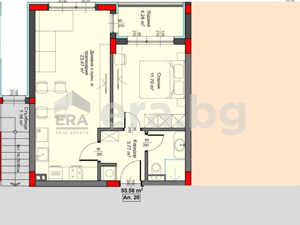 Двустаен апартамент в Варна, Аспарухово - 64 кв.м за 1057 €/кв.м - Снимка #1