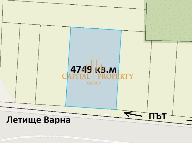 Парцел в Аксаково - 4749 кв.м за 20 €/кв.м - Снимка #1