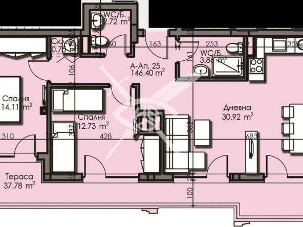 Тристаен апартамент в Бургас, Изгрев - 146 кв.м за 1204 €/кв.м - Снимка #1