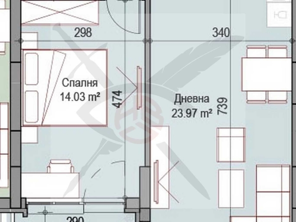 Двустаен апартамент в София, Хаджи Димитър - 73 кв.м за 1799 €/кв.м - Снимка #1