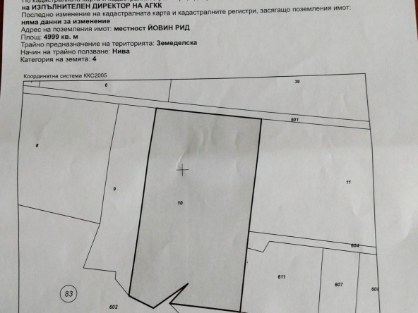 Земеделски имот в с. Храбърско, Област София-област -  кв.м за 11200 €/дка - Снимка #1