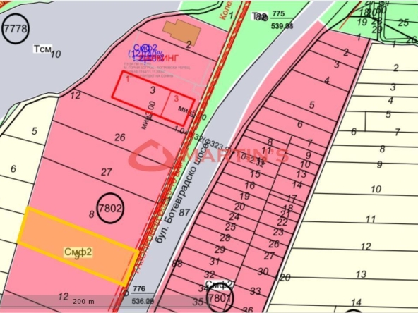 Парцел в с. Горни Богров, Област София-град - 2699 кв.м за 70 €/кв.м - Снимка #1