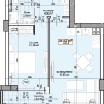 Двустаен апартамент в Пловдив, Тракия - 67 кв.м за 1389 €/кв.м - Снимка #1