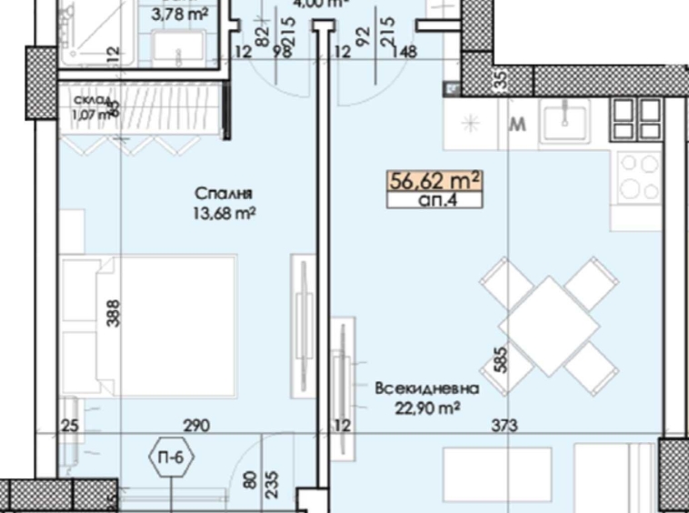 Двустаен апартамент в Пловдив, Тракия - 67 кв.м за 1389 €/кв.м - Снимка #1