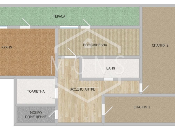 Тристаен апартамент в Горна Оряховица - 105 кв.м за 340 €/кв.м - Снимка #1