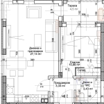 Двустаен апартамент в Пловдив, Остромила - 60 кв.м за 1250 €/кв.м - Снимка #1