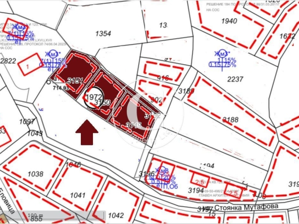 Парцел в София, Драгалевци - 2313 кв.м за 159 €/кв.м - Снимка #1