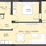 Двустаен апартамент в Пловдив, Остромила - 64 кв.м за 805 €/кв.м - Снимка #1