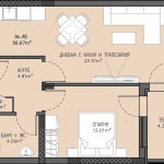 Двустаен апартамент в Пловдив, Остромила - 64 кв.м за 875 €/кв.м - Снимка #1