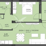Дава се под наем Двустаен апартамент в Пловдив, Беломорски - 64 кв.м за 129671.07 € - Снимка #1
