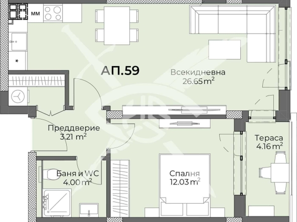 Дава се под наем Двустаен апартамент в Пловдив, Христо Смирненски - 75 кв.м за 105210 € - Снимка #1