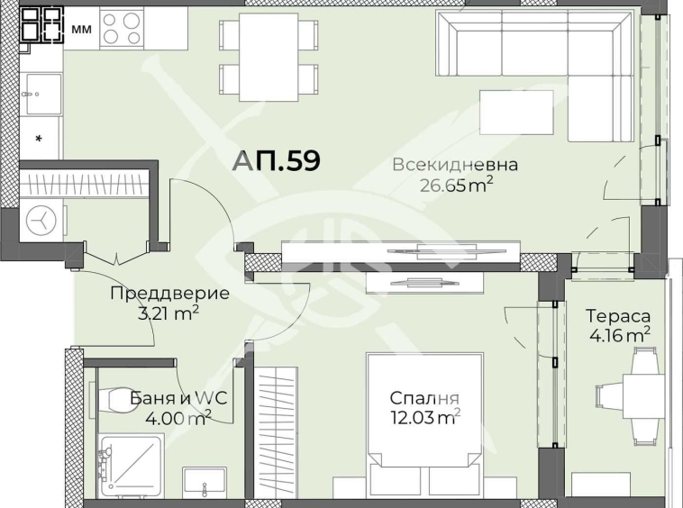 Дава се под наем Двустаен апартамент в Пловдив, Христо Смирненски - 75 кв.м за 105210 € - Снимка #1