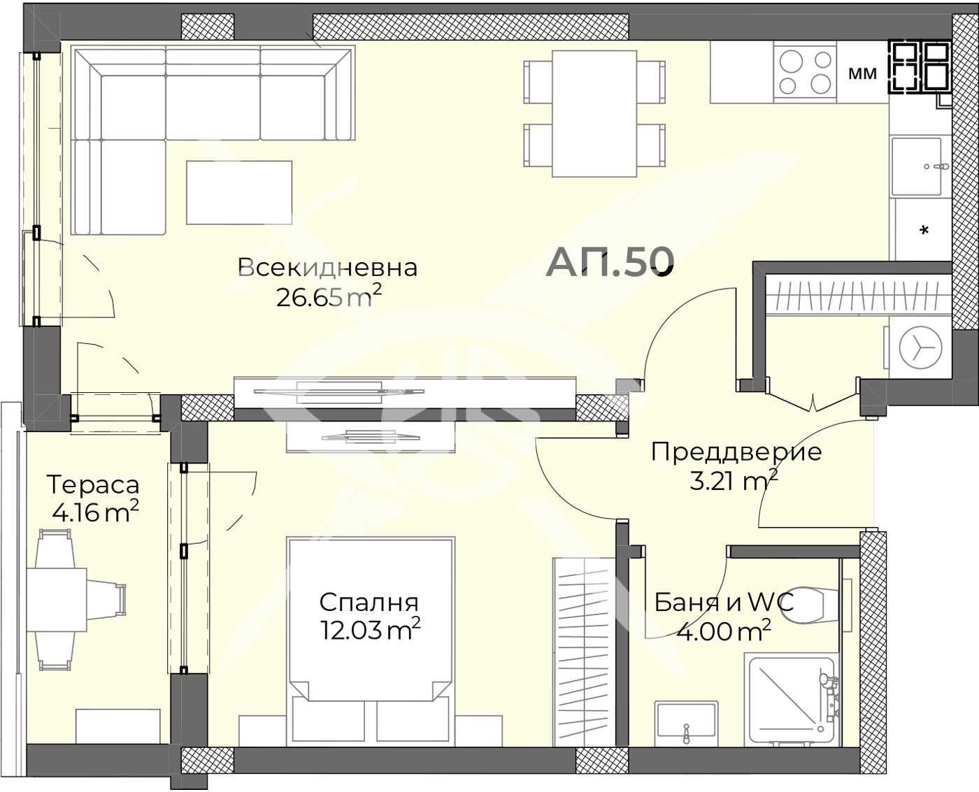Дава се под наем Двустаен апартамент в Пловдив, Христо Смирненски - 75 кв.м за 96993 € - Снимка #1
