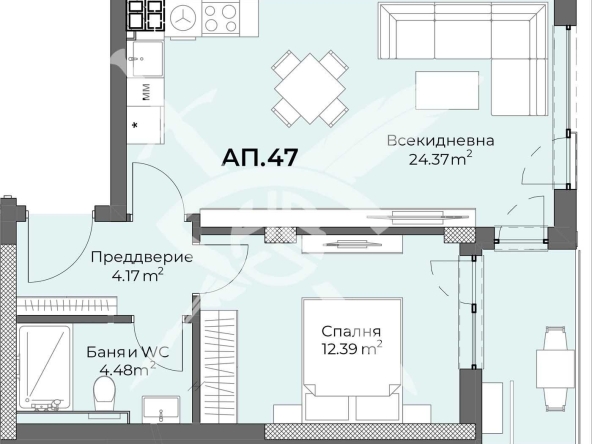 Дава се под наем Двустаен апартамент в Пловдив, Христо Смирненски - 75 кв.м за 104776 € - Снимка #1