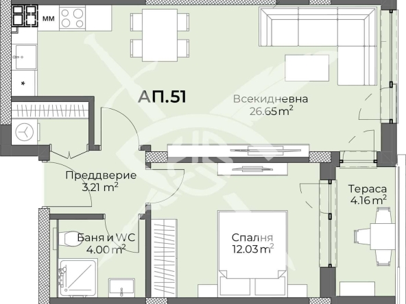 Дава се под наем Двустаен апартамент в Пловдив, Христо Смирненски - 75 кв.м за 104454 € - Снимка #1