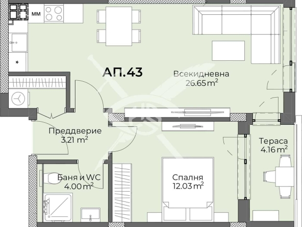 Дава се под наем Двустаен апартамент в Пловдив, Христо Смирненски - 75 кв.м за 104363 € - Снимка #1