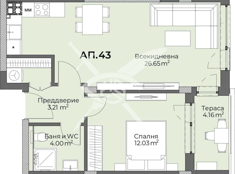 Дава се под наем Двустаен апартамент в Пловдив, Христо Смирненски - 75 кв.м за 104363 € - Снимка #1