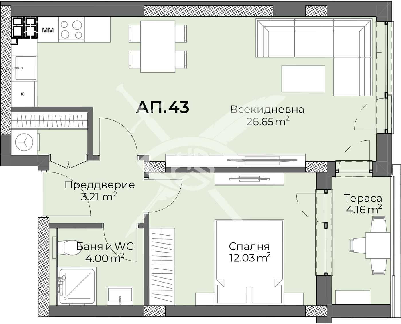 Дава се под наем Двустаен апартамент в Пловдив, Христо Смирненски - 75 кв.м за 104363 € - Снимка #1