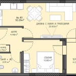 Двустаен апартамент в Пловдив, Остромила - 59 кв.м за 933 €/кв.м - Снимка #1