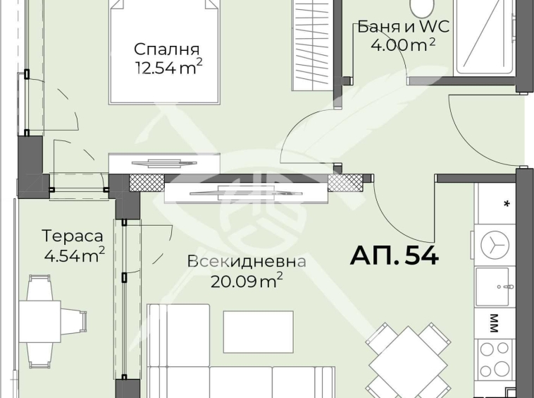 Дава се под наем Двустаен апартамент в Пловдив, Христо Смирненски - 65 кв.м за 94656 € - Снимка #1
