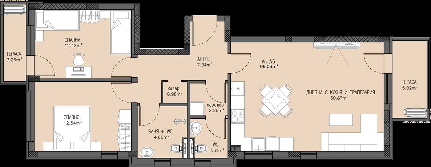 Тристаен апартамент в Пловдив, Остромила - 112 кв.м за 809 €/кв.м - Снимка #1
