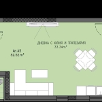 Дава се под наем Едностаен апартамент в Пловдив, Остромила - 59 кв.м за 47000 € - Снимка #1
