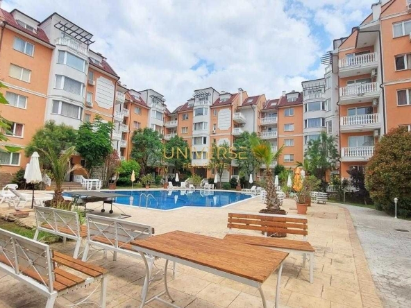 Двустаен апартамент в к.к. Слънчев бряг - 43 кв.м за 1396 €/кв.м - Снимка #1
