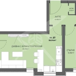 Двустаен апартамент в Пловдив, Остромила - 66 кв.м за 1124 €/кв.м - Снимка #1