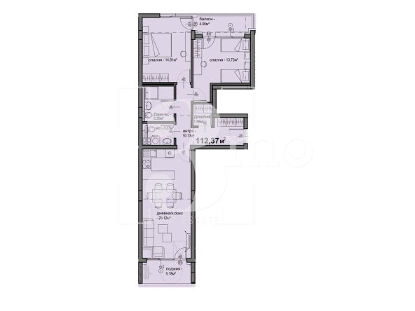 Тристаен апартамент в София, Люлин 5 - 112 кв.м за 1436 €/кв.м - Снимка #1