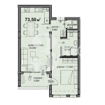 Двустаен апартамент в София, Люлин 5 - 74 кв.м за 1411 €/кв.м - Снимка #1