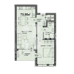 Двустаен апартамент в София, Люлин 5 - 74 кв.м за 1292 €/кв.м - Снимка #1