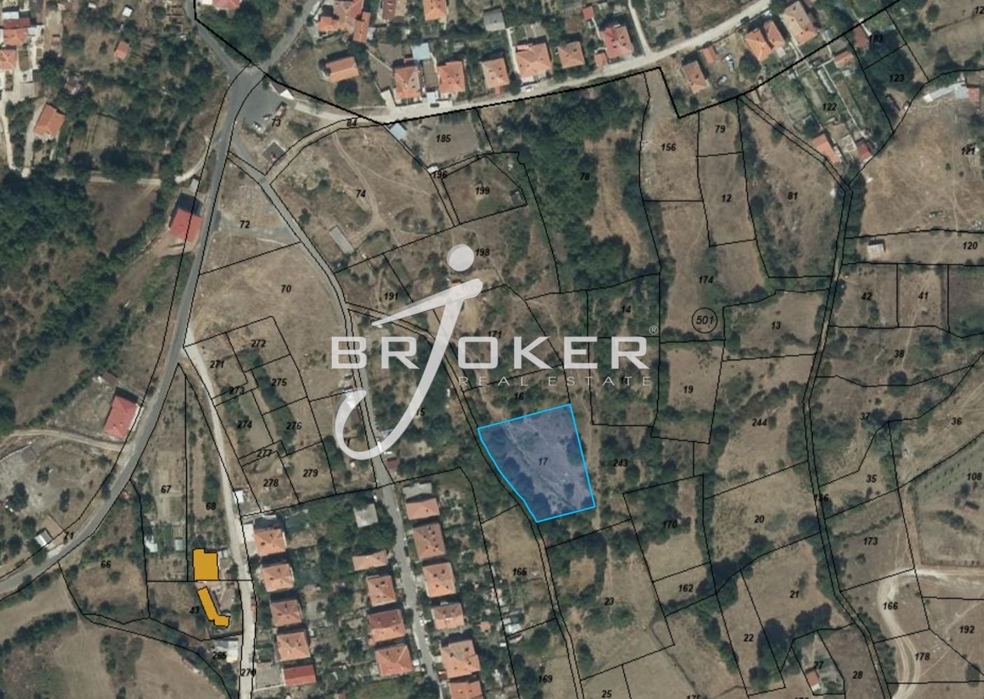 Парцел в с. Опълченско, Област Кърджали - 2094 кв.м за 49 €/кв.м - Снимка #1