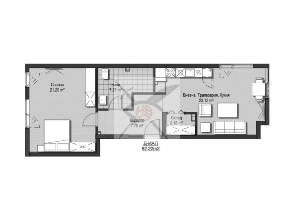 Двустаен апартамент в София, Витоша - 92 кв.м за 3348 €/кв.м - Снимка #1