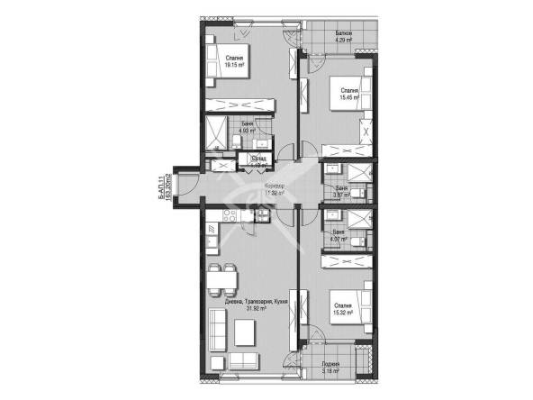 Многостаен апартамент в София, Витоша - 163 кв.м за 1958 €/кв.м - Снимка #1