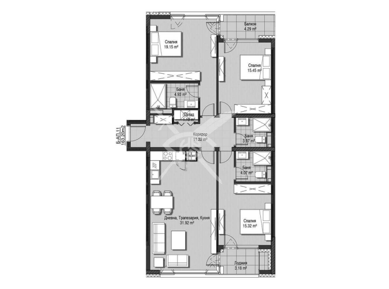 Многостаен апартамент в София, Витоша - 163 кв.м за 1958 €/кв.м - Снимка #1