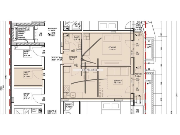 Двустаен апартамент в Варна, Левски - 65 кв.м за 1733 €/кв.м - Снимка #1