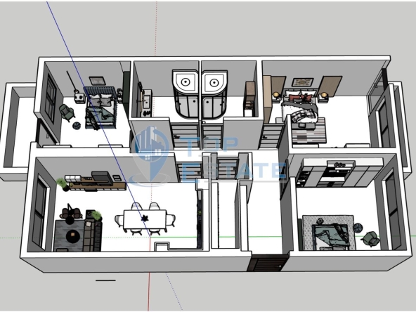 Четиристаен апартамент в Велико Търново, Бузлуджа - 135 кв.м за 1002 €/кв.м - Снимка #1