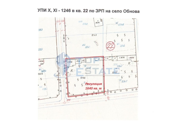 Парцел в с. Обнова, Област Плевен - 1640 кв.м за 3 €/кв.м - Снимка #1