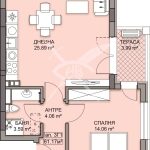 Двустаен апартамент в Пловдив, Кършияка - 73 кв.м за 696 €/кв.м - Снимка #1
