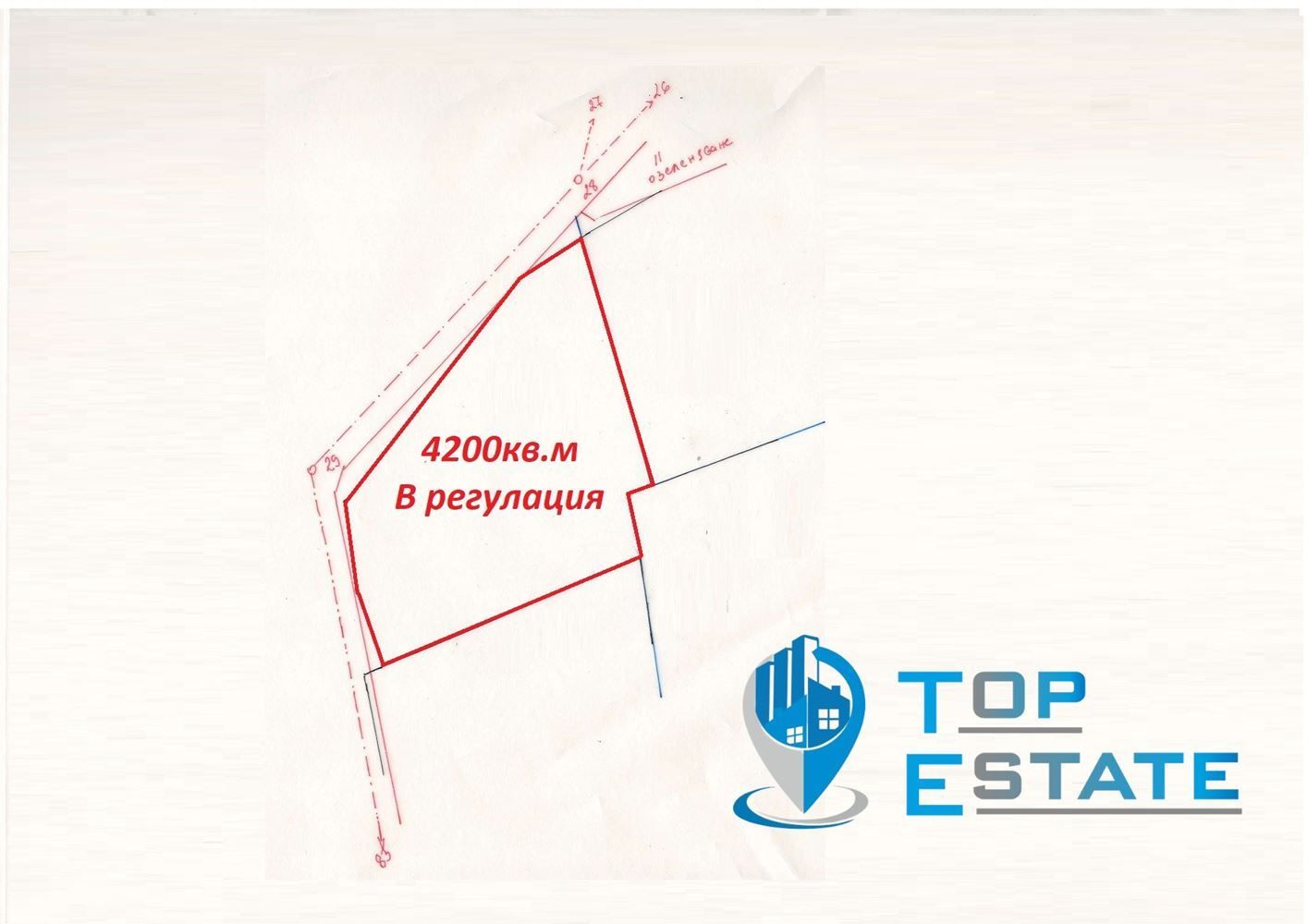 Парцел в с. Ново градище, Област Велико Търново - 4200 кв.м за 5 €/кв.м - Снимка #1