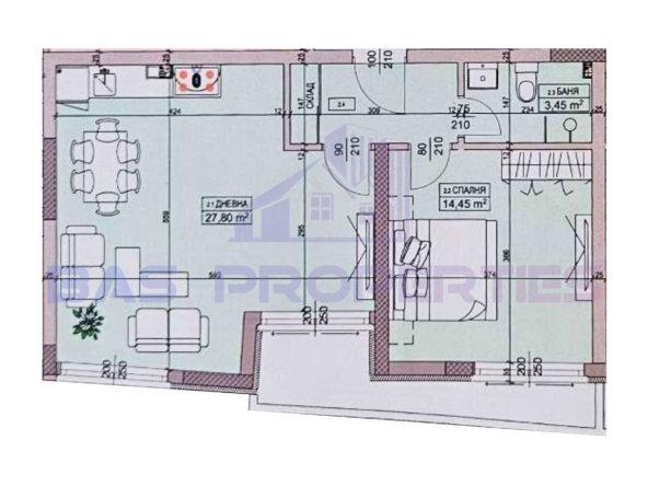 Двустаен апартамент в София, Овча купел - 78 кв.м за 1652 €/кв.м - Снимка #1