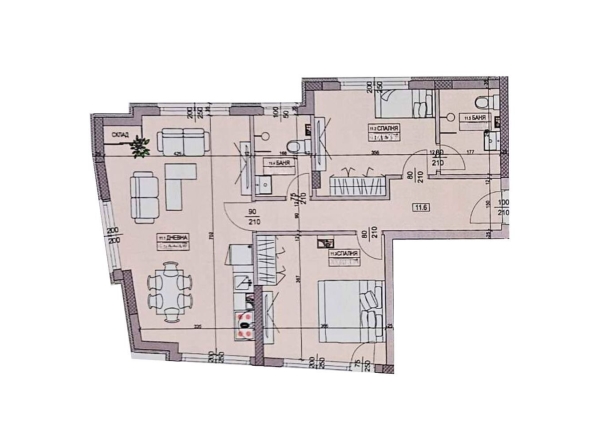 Тристаен апартамент в София, Овча купел - 87 кв.м за 1659 €/кв.м - Снимка #1