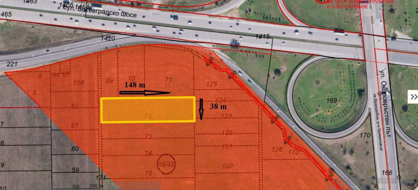 Парцел в София, Слатина - 5699 кв.м за 149 €/кв.м - Снимка #1