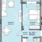 Двустаен апартамент в Пловдив, Кършияка - 79 кв.м за 665 €/кв.м - Снимка #1