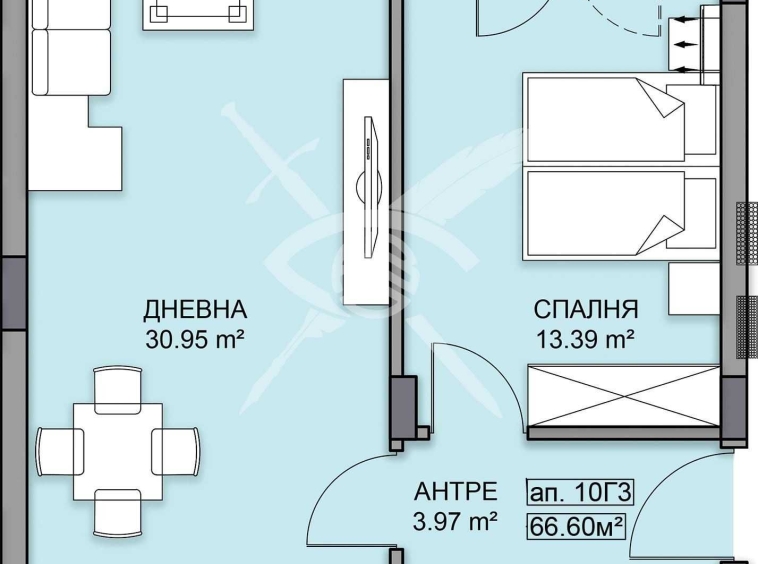 Двустаен апартамент в Пловдив, Кършияка - 79 кв.м за 665 €/кв.м - Снимка #1